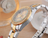 Miss Fox Causal Roman Numerals Diamond Wrist Watches