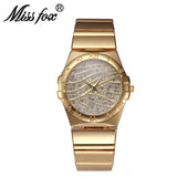 Miss Fox Gold With Stones Casual Watches