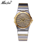 Miss Fox Gold With Stones Casual Watches