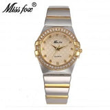 Miss Fox Gold Rhinestone Timepiec Xfcs Watches