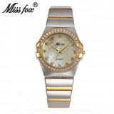 Miss Fox Gold Rhinestone Timepiec Xfcs Watches