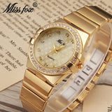 Miss Fox Gold Rhinestone Timepiec Xfcs Watches