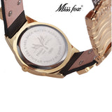 Miss Fox Flower Article Stainless Steel Back Water Resistant Watch