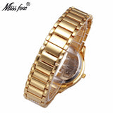 Miss Fox Luxury Crystal Diamong Gold and Silver Watch