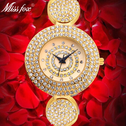 Miss Fox Cute Oval Quartz Analog Party Bracelet Watch