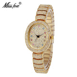 Miss Fox New Austria Crystal Minimalist Diamond Woman Small Quartz Watch