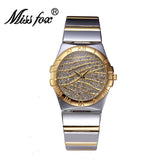 Miss Fox Weave Quartz Golden Luxury Diamond Watch