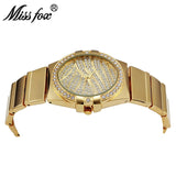 Miss Fox Weave Quartz Golden Luxury Diamond Watch