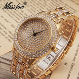 MissFox Full Diamond Rhinestone Waterproof Watch