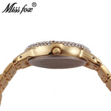 MissFox Full Diamond Rhinestone Waterproof Watch