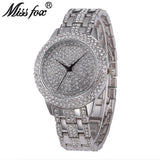 MissFox Full Diamond Rhinestone Waterproof Watch