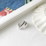 Miss S925 Pure Silver Creative Geometry Ring