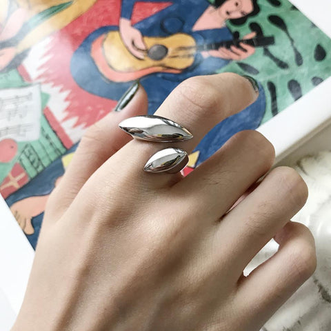 Miss S925 Pure Silver Creative Geometry Ring