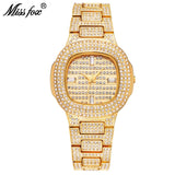 Missfox Wrist Gold Bracelet Brand Waterproof Quartz Wristwatch