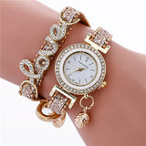 Leather Bracelet Diamond   Luxury Womans Wrist Watch