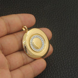 Stainless Steel Jewelry Gold Color Pendant+Earrings Sets SGGZCPBH