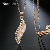 Glittering Mesh Net Filled Austrian Crystal Pendant Necklace