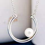 925 Sterling Silver Pearl Necklace