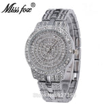 Rhinestone Crystal Quartz Watches Lady Swan Dress Wristwatches