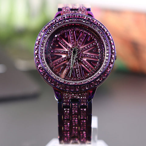 Full Diamond Rotating Dial watches