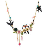 Swallow Enamel Glaze European Pendant Necklace