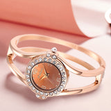 fashion and casual quartz rose gold color elegant dress watch