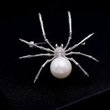 Insect Spider Artificial Pearl Brooch Pins