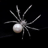 Insect Spider Artificial Pearl Brooch Pins