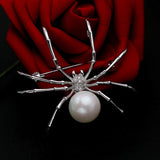 Insect Spider Artificial Pearl Brooch Pins