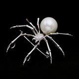 Insect Spider Artificial Pearl Brooch Pins