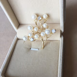 Branch Imitation Rhinestone Atmospheric Brooch