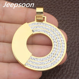 Round Pattern Stainless Steel Gold Color pendant and earring sets SGGICACA