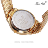 Rhinestone Crystal Quartz Bracelet Dress Wristwatch