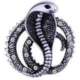 Personality Retro British Metal Pins Cobra Snake Brooch