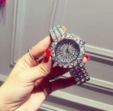 Diamond Luxury Steel Full Rhinestone Crystal Dress Quartz watch