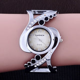 wristwatch quartz crystal rhinestone watches