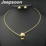 Stainless Steel Jewelry 2 Colors pendant and earring sets SFAJAMAI