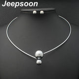 Stainless Steel Jewelry 2 Colors pendant and earring sets SFAJAMAI