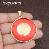 Round Pattern Fashion Stainless Steel Colors pendant and earring sets SFAI012