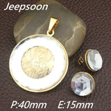 Round Pattern Fashion Stainless Steel Colors pendant and earring sets SFAI012