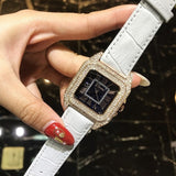 Newest Top Luxury Full Diamond Square Roman numeral Bracelet Watch