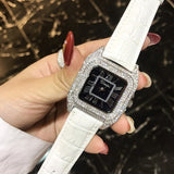 Newest Top Luxury Full Diamond Square Roman numeral Bracelet Watch