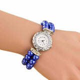 Pearl Beads Quartz Bracelet Watch