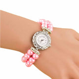 Pearl Beads Quartz Bracelet Watch