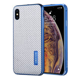 Original iMatch Aluminum Metal Bumper & Real Carbon Fiber Case For iPhone XS/ XS MAX Back Cover Luxury Phone Cases