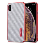 Original iMatch Aluminum Metal Bumper & Real Carbon Fiber Case For iPhone XS/ XS MAX Back Cover Luxury Phone Cases