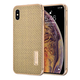 Original iMatch Aluminum Metal Bumper & Real Carbon Fiber Case For iPhone XS/ XS MAX Back Cover Luxury Phone Cases