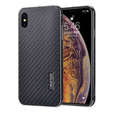 Original iMatch Aluminum Metal Bumper & Real Carbon Fiber Case For iPhone XS/ XS MAX Back Cover Luxury Phone Cases