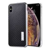 Original iMatch Aluminum Metal Bumper & Real Carbon Fiber Case For iPhone XS/ XS MAX Back Cover Luxury Phone Cases