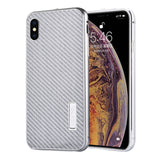 Original iMatch Aluminum Metal Bumper & Real Carbon Fiber Case For iPhone XS/ XS MAX Back Cover Luxury Phone Cases